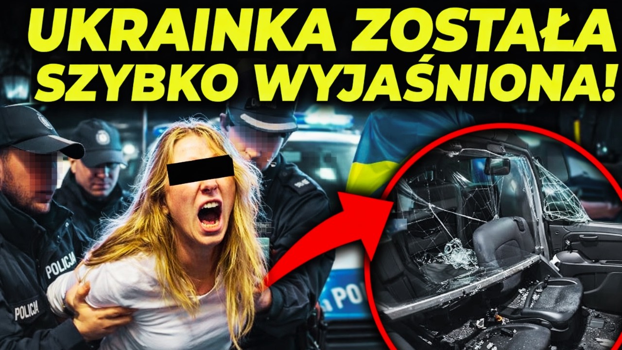 AGRESYWNA UKRAINKA W SZALE – ZNIEWAŻYŁA POLICJANTÓW I ZNISZCZYŁA RADIOWÓZ!
