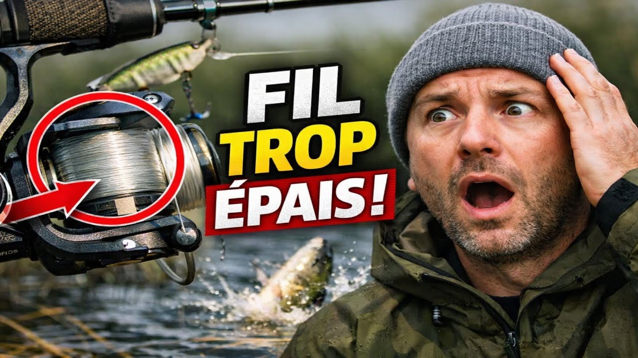 Pêche en Janvier : Ce diamètre de fil vous coûte 9 poissons sur 10.
