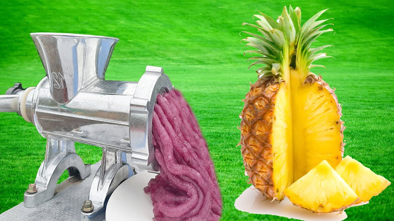 EXPERIMENT PINEAPPLE Vs MEAT GRINDER