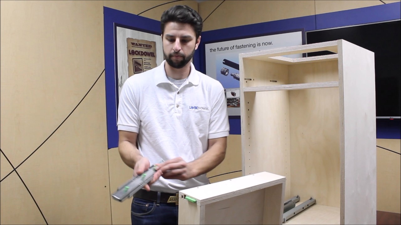 Attaching a Lockdowel Sidemount Drawer Slide