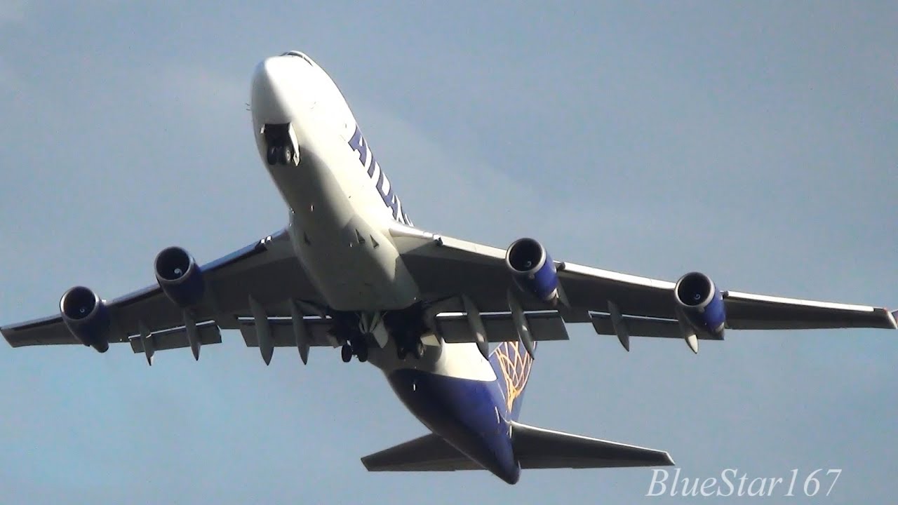 Atlas Air Boeing 747-400F (N499MC) takeoff from NRT/RJAA (Tokyo - Narita) RWY 34L