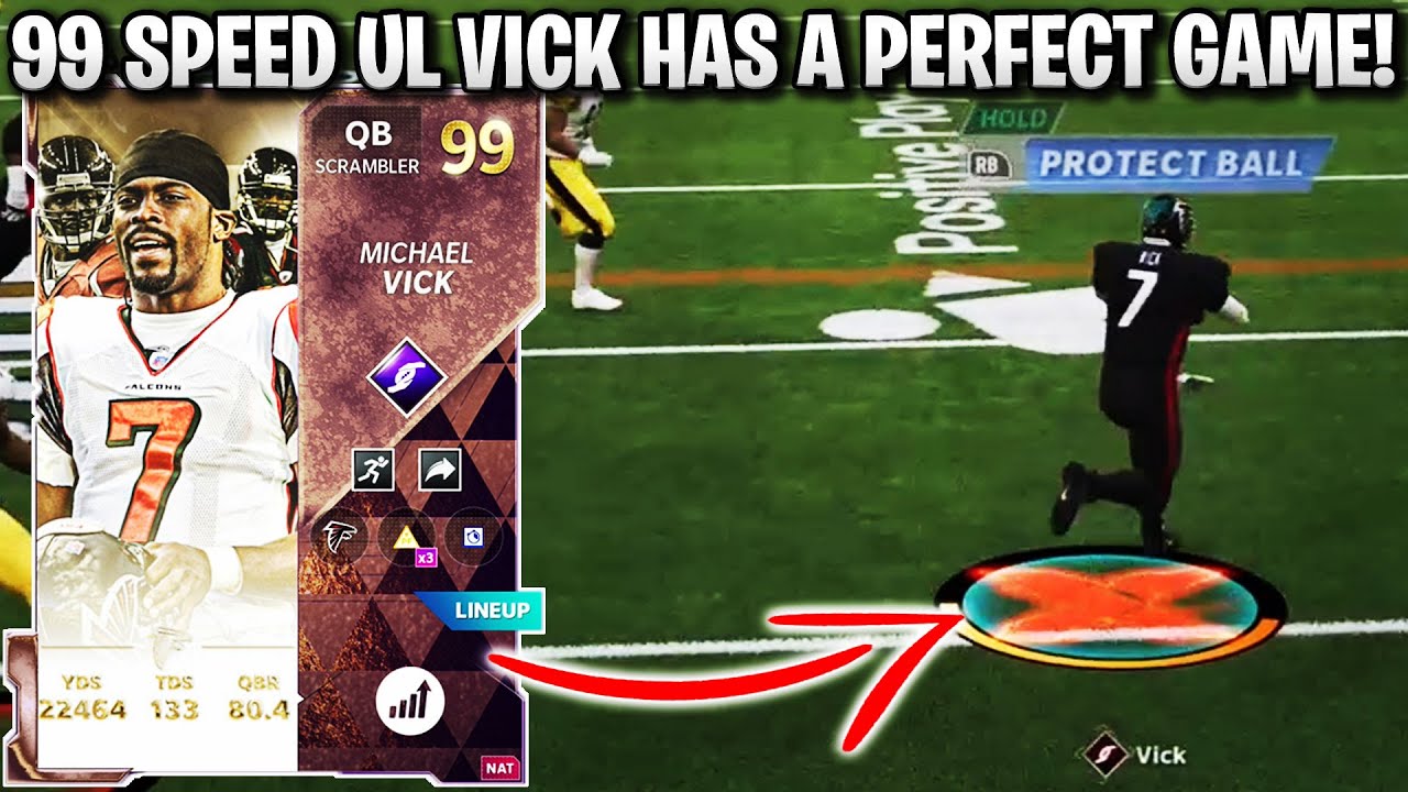99 SPEED UL MIKE VICK HAS A PERFECT GAME! 99 ULTIMATE LEGEND VICK GAMEPLAY! | MADDEN 21