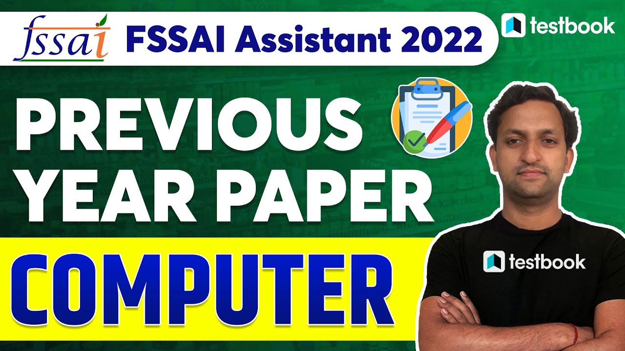 FSSAI Assistant Previous Year Paper - Computer | FSSAI Question Paper Solution by Abhishek Sir