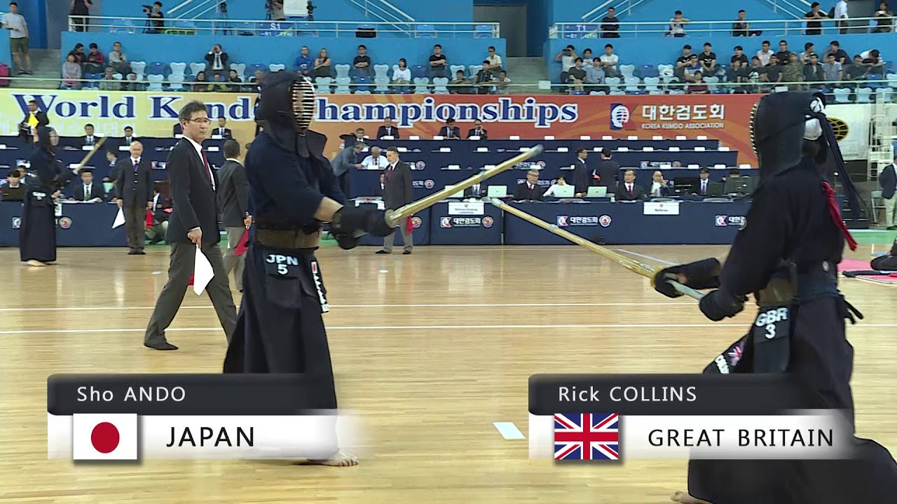 17th World Kendo Championships 5ch (JPN)S.ANDO vs (GBR)R.COLLINS