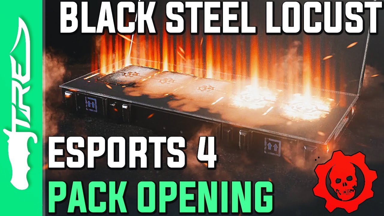 BLACK STEEL LOCUST! - Gears of War 4 Gear Packs Opening - 10 ESPORTS SUPPORTER 4 PACKS! (Gear Packs)