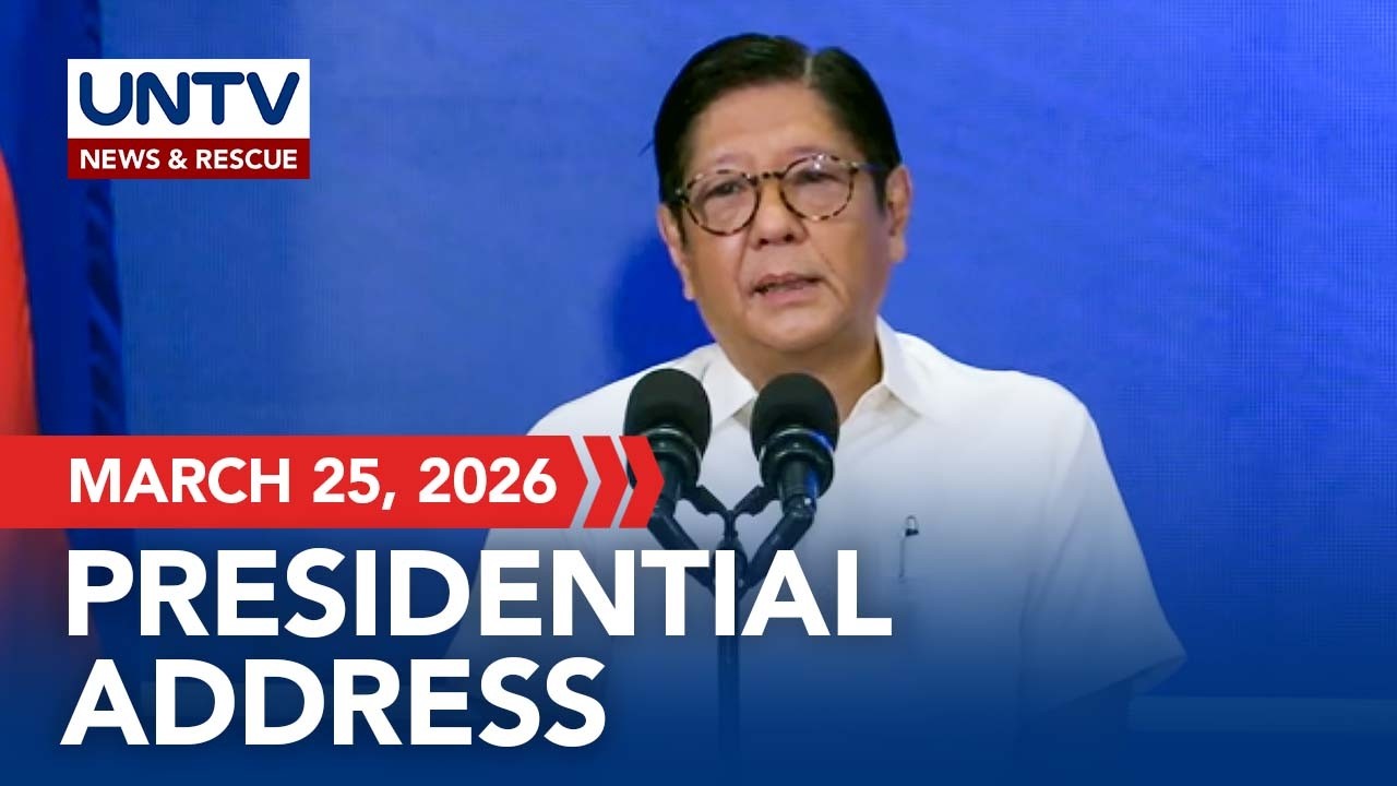 LIVE: PBBM on protecting Filipino families amid rising oil prices  | March 25, 2026