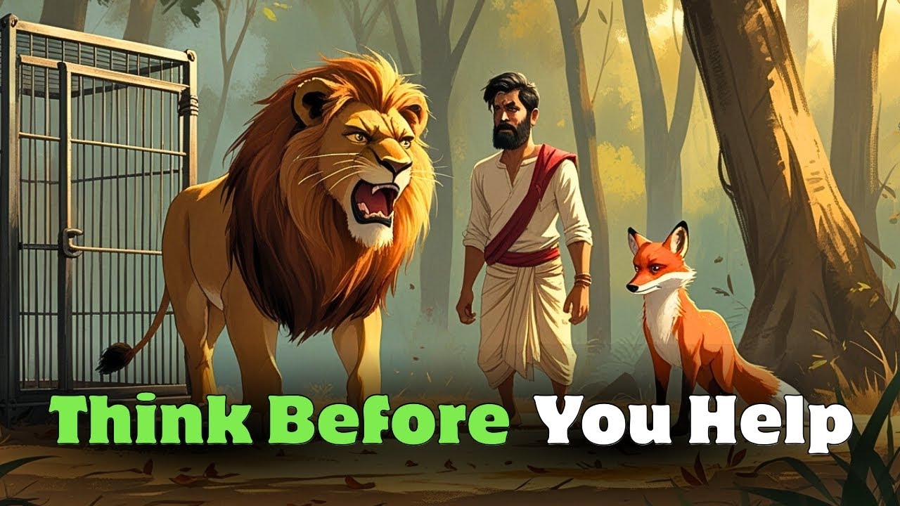 The Lion, The Man & The Clever Fox | A Powerful Story About Kindness and Wisdom