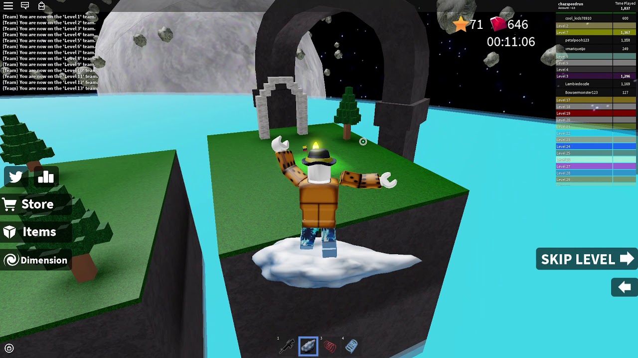 Roblox Speed Run 4 Flying Cloud