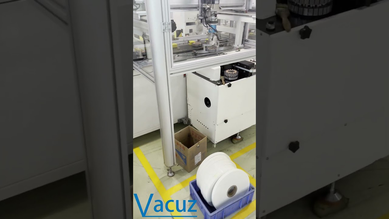 Fully Automatic AC Ceiling Fan Motor Stator Coil Paper Insertion Winding Machine Production Line