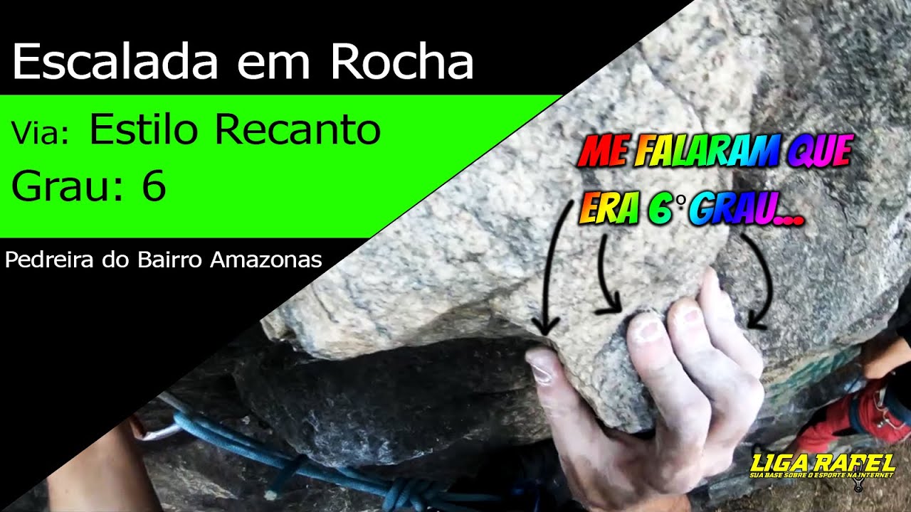 #escalada em Rocha. Via: Estilo Recanto 6&ordm;