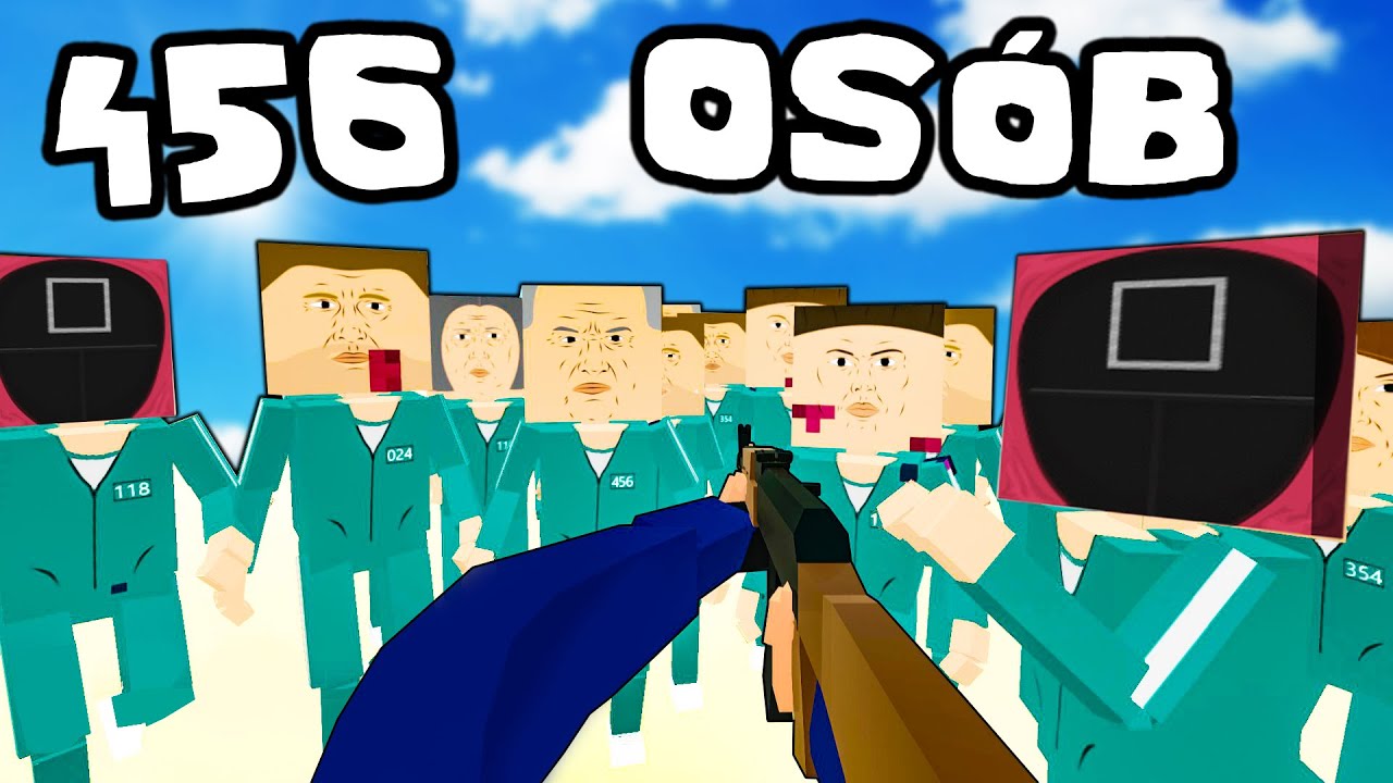 ❄️ POKONAŁEM 456 OSÓB ZE SQUID GAME BRONIĄ PALNĄ!?