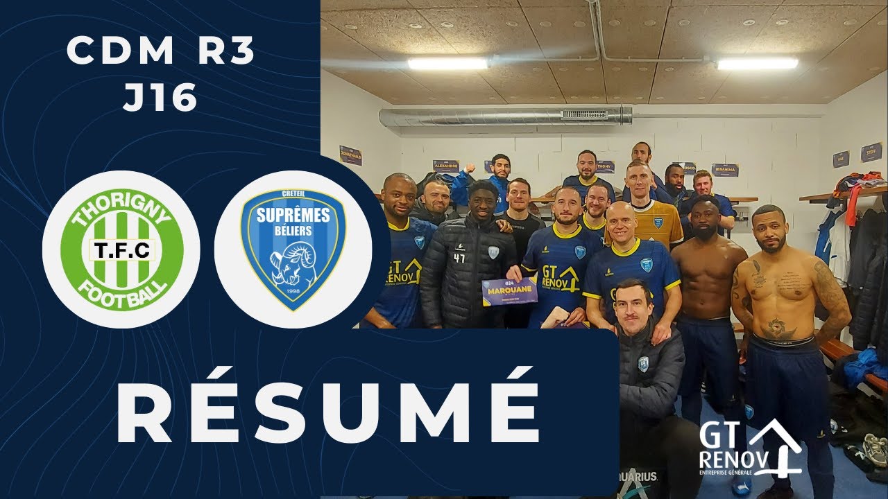 🎥 𝗛𝗜𝗚𝗛𝗟𝗜𝗚𝗛𝗧𝗦 | Thorigny FC - Suprêmes Béliers (1-3)