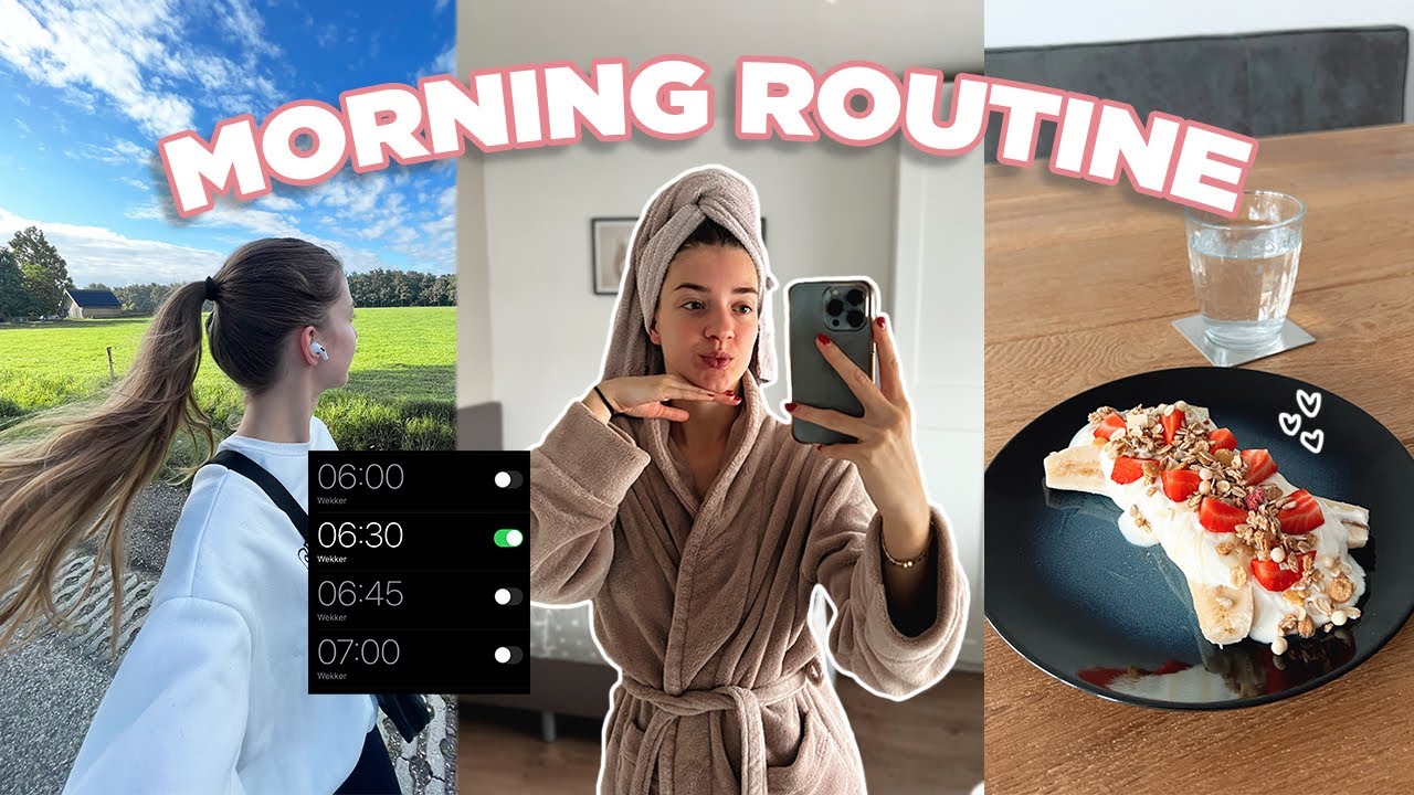 MIJN REALISTISCHE MORNING ROUTINE ✨💗 ☆ Zenne Bakens