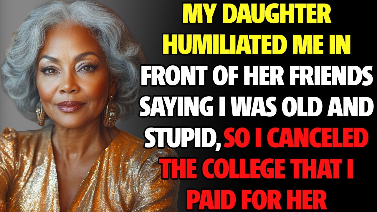 My daughter mocked me as a “pathetic old woman” at her own party | family drama story