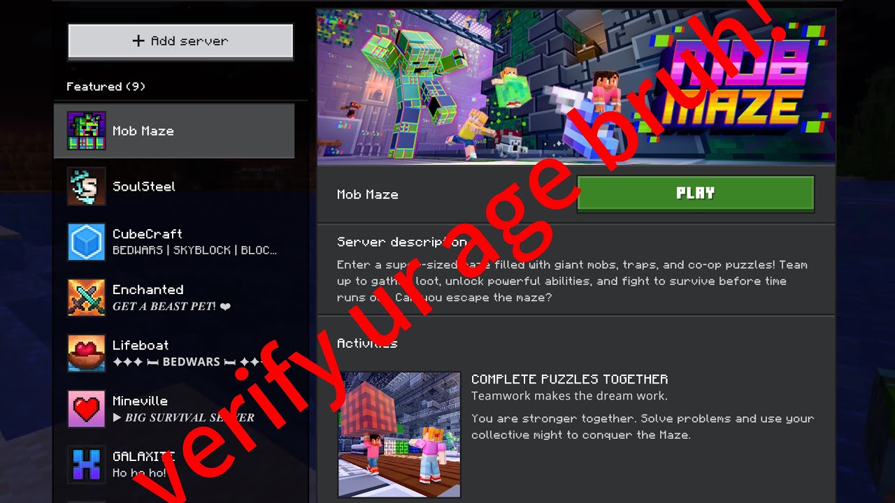 MINECRAFT IS ADDING AGE VERIFICATION NOW. Big problem 