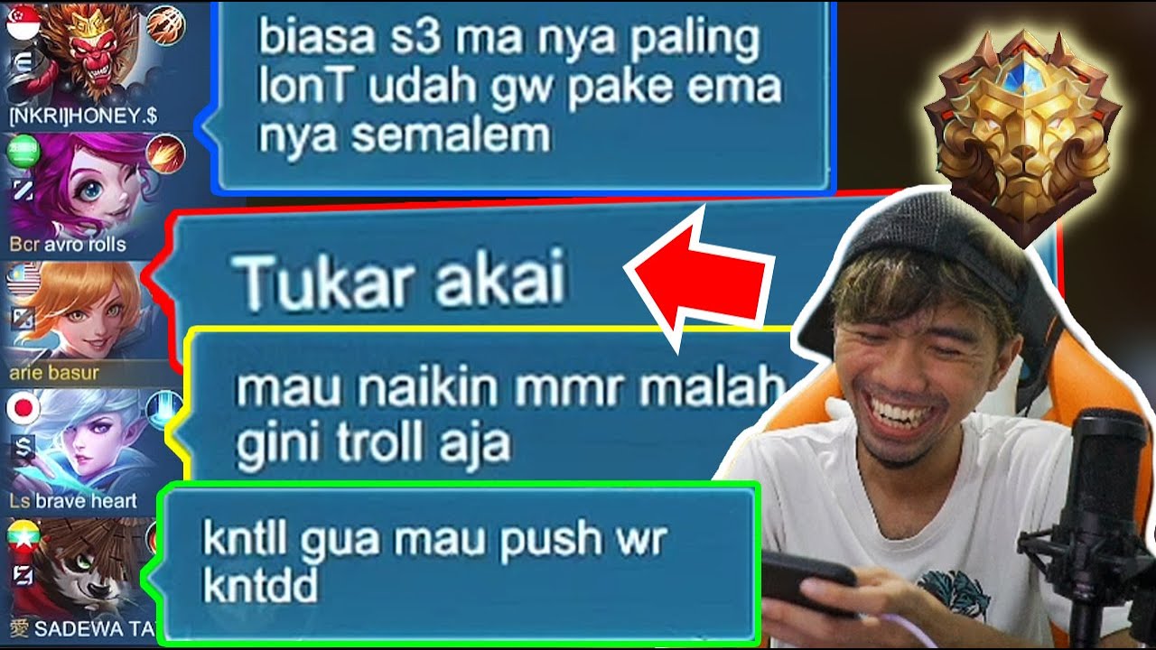 TUKAR AKAI !! PAS TEMAN UDAH PICK GK MAU DITUKER WKWK
