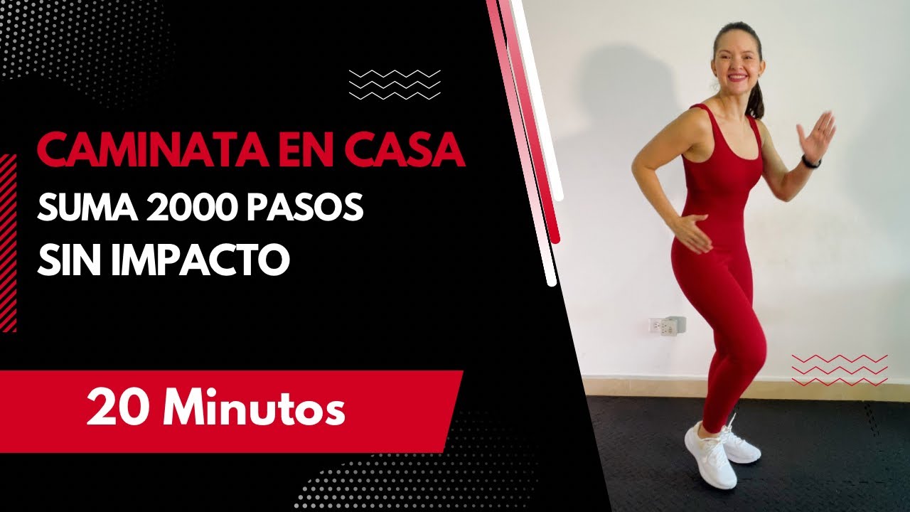 Caminata en Casa de 20 Minutos | Suma 2000 Pasos Sin Impacto y Activa tu Cuerpo