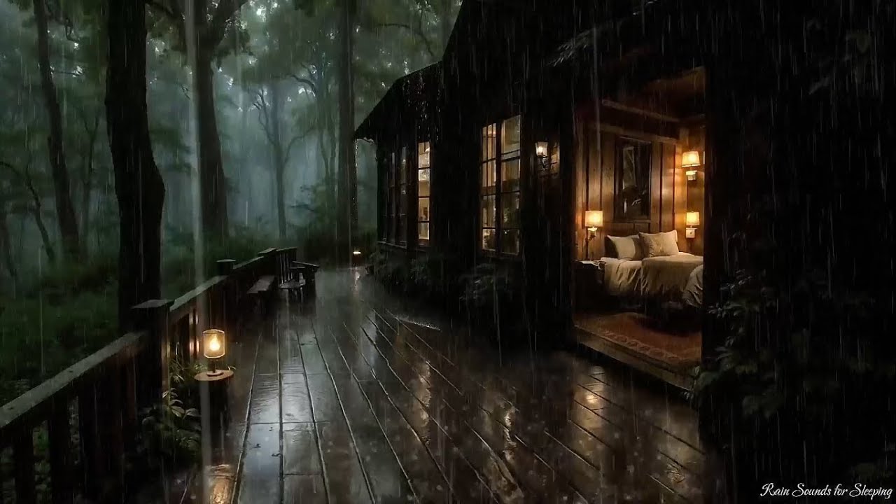 Forest Rainstorm 🌧 Gentle Thunder Sounds for Sleep and Rest