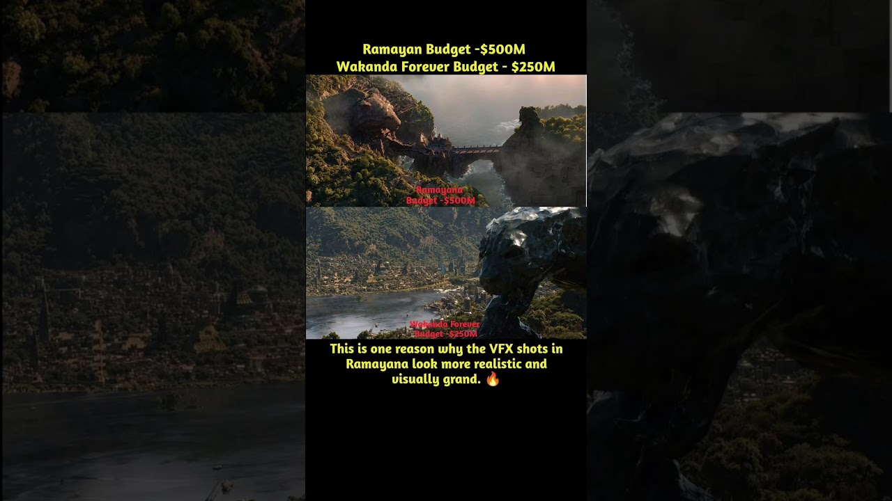 Ramayana vs Wakanda Forever Budget Comparison | Is Ramayana's VFX Worth $500 Million? 🔥#movie #ipl