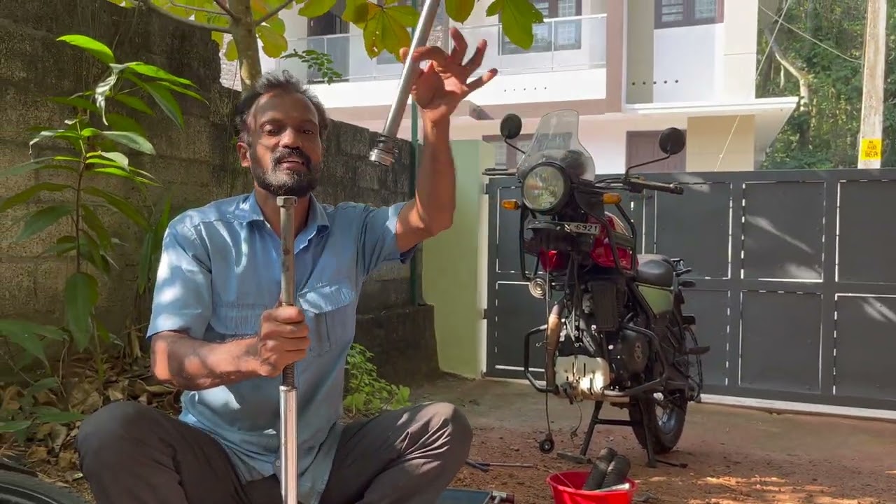 Royal Enfield Himalayan ,Forkseal & ForkOil Change/Malayalam.....