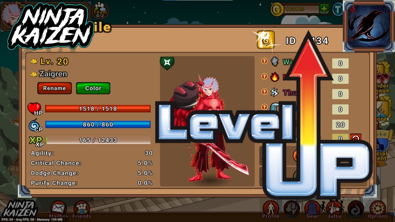 Ninja Kaizen - How to level up to 20 quickly!