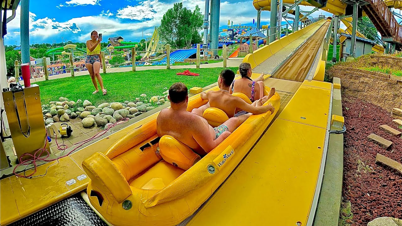 Mile High Flyer Water Coaster at Water World Colorado, USA