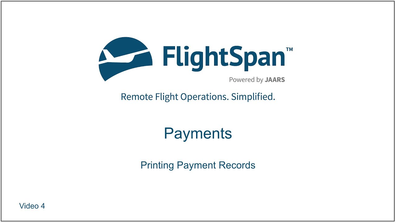 4. Payments - Printing Payment Records