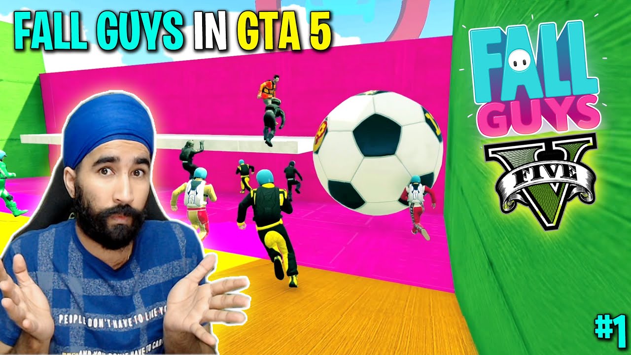 FALL GUYS IN GTA 5 😍 | FUNNY GTA V GAMEPLAY 🤣 PREET 2.0
