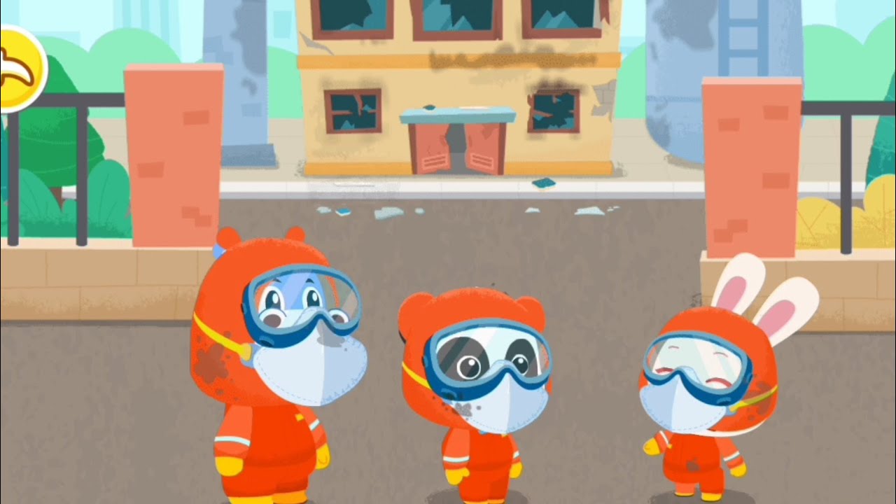 baby rescue station || cartoon rescue team for kids