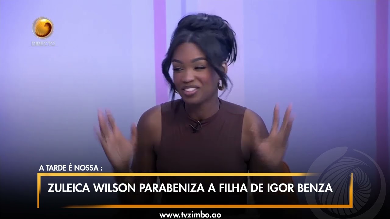 Zuleica Wilson parabeniza filha de Igor Benza no A TARDE É NOSSA