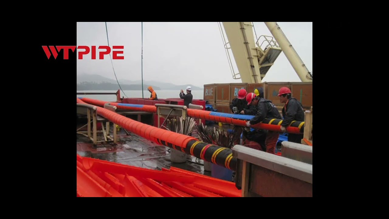 Polyurethane submarine cable protection tube