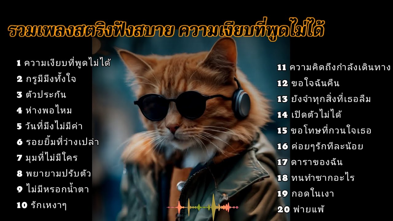 รวมเพลงสตริงฟังสบาย ความเงียบที่พูดไม่ได้  #เพลงช้า 