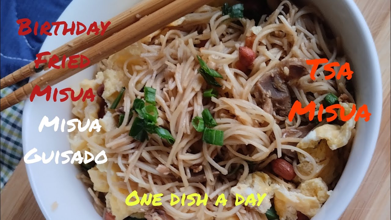Birthday Misua/tsa Misua/misua Guisado/Cha Misua with oyster sauce