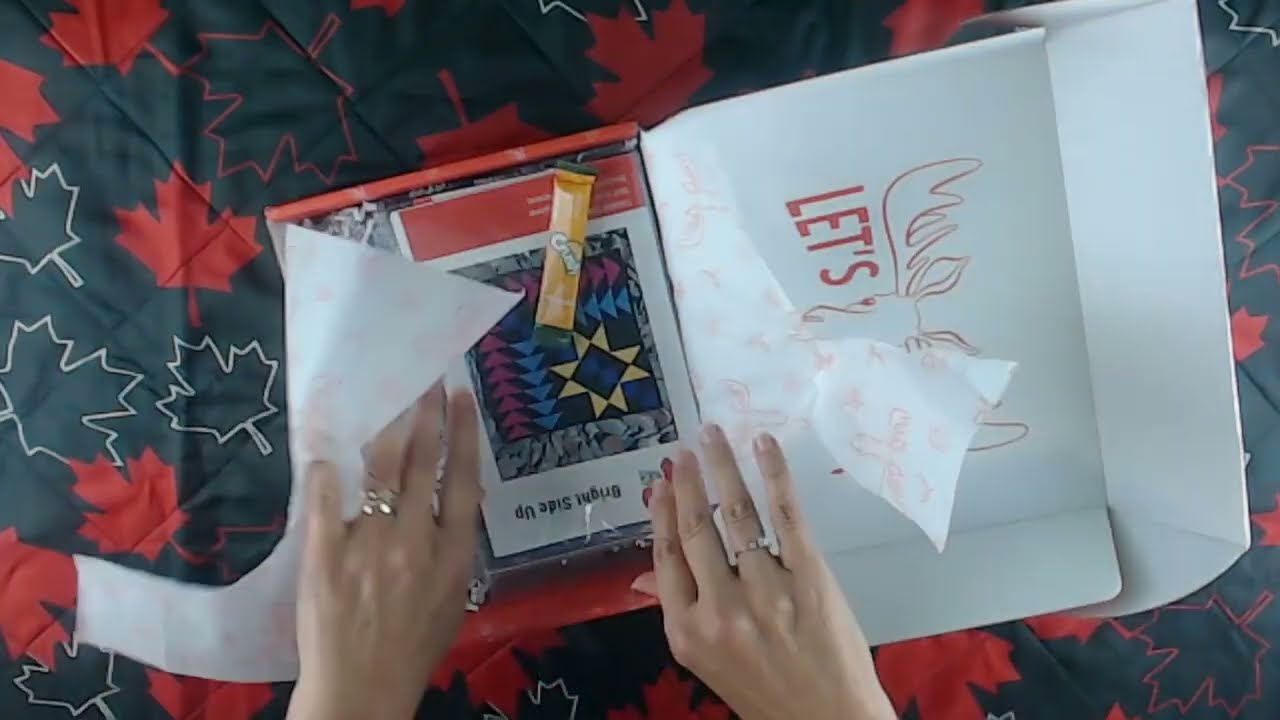Unboxing my first Canadian quilting subscription box