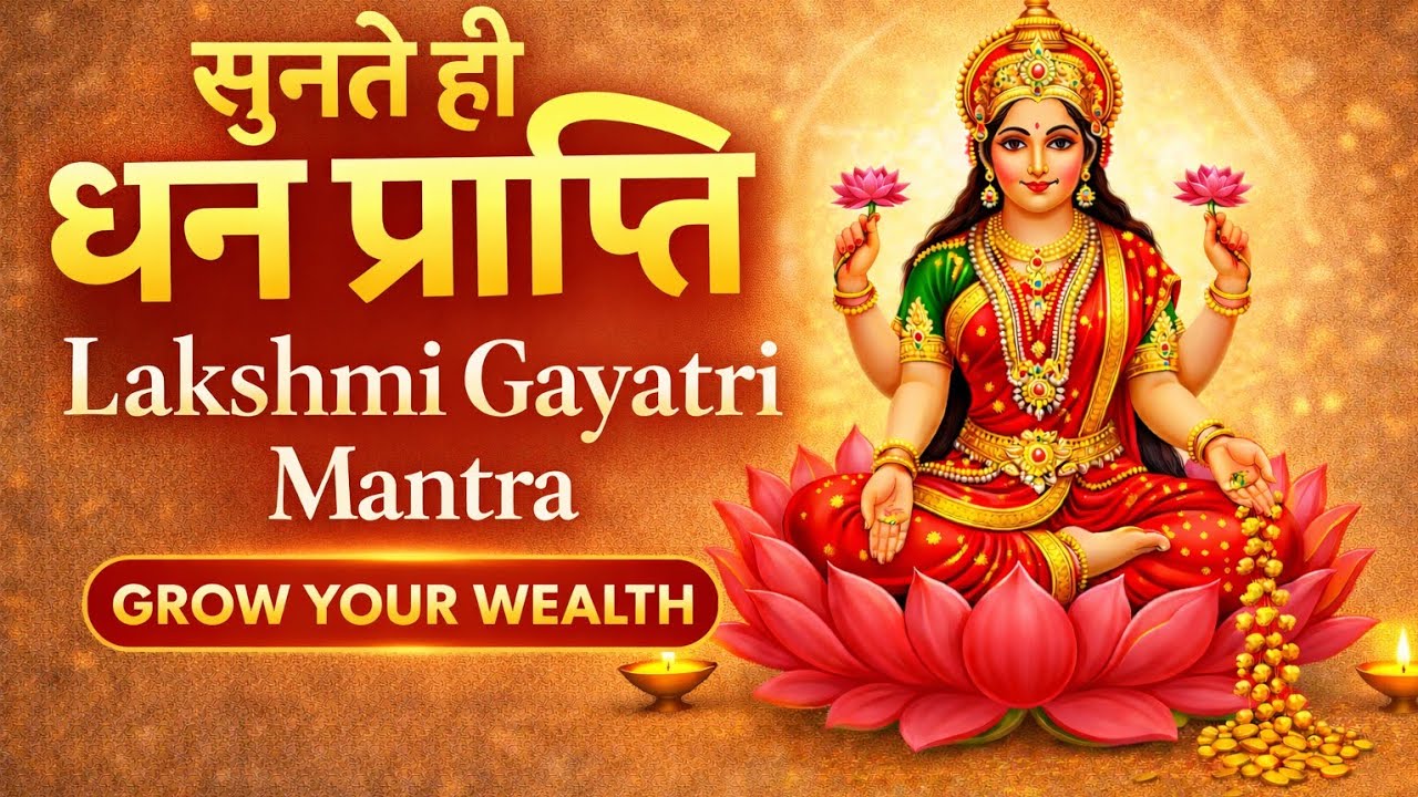 Powerful Lakshmi Gayatri Mantra | धन प्राप्ति मंत्र | Maa Lakshmi Blessings