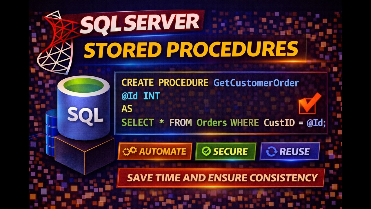 Day 32: Microsoft SQL Server Complete Course| Stored Procedures #sqlserver #dataanlysis #coding