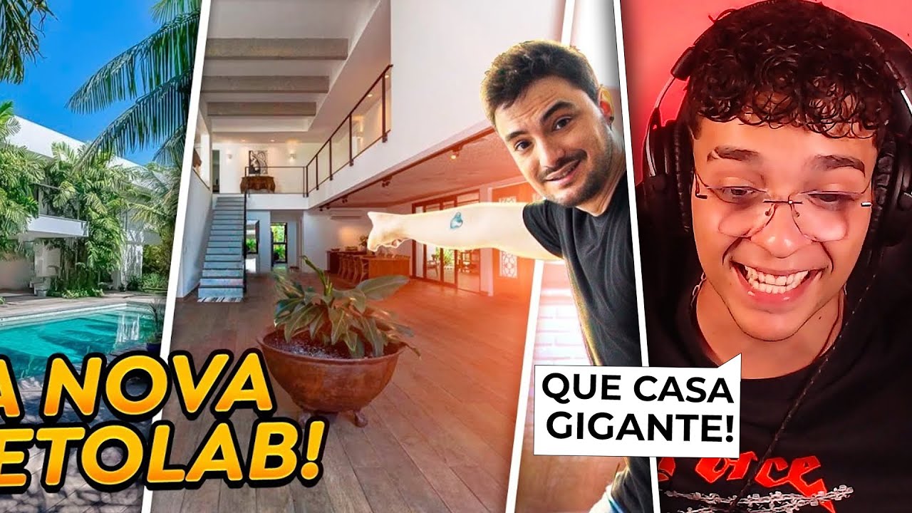 Deni reage a TOUR DA NOVA MANSÃO NETOLAB! (Felipe neto)