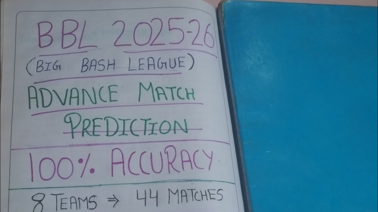 Match Prediction🔥 BBL 2025-26 Cup Winner Prediction💥 Full Season Analysis | Match by Match Winnings