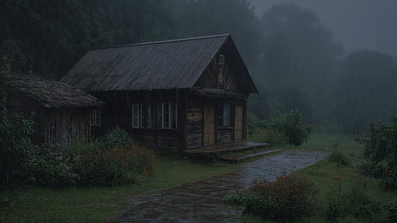 Dark Rainy Night Sounds for Deep Sleep &ndash; Atmospheric Rain for Calming the Brain and Body