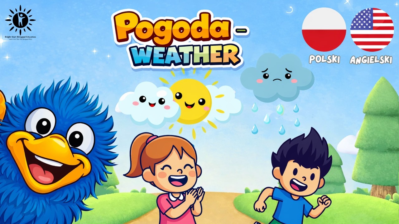 Let's learn about ☀️ Weather for Kids | Nauka o Pogodzie po Angielsku dla Dzieci (PL + ENG)