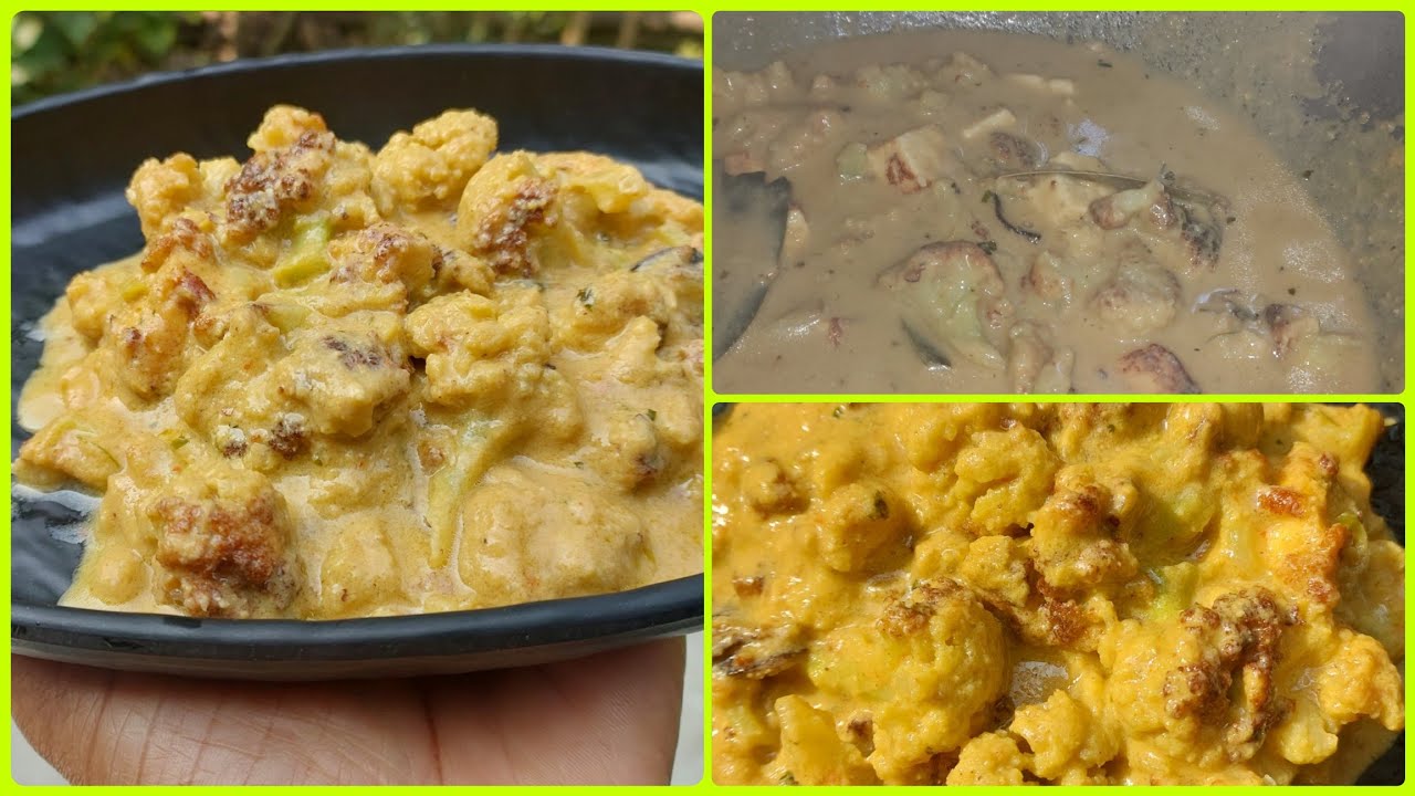যদি খুব সহজেই তৈরী হয় দারুন নিরামিষ মালাই ফুলকপি,তাহলে খাওয়া টা পুরো জমে যায়!/Malai fulkopi recipe