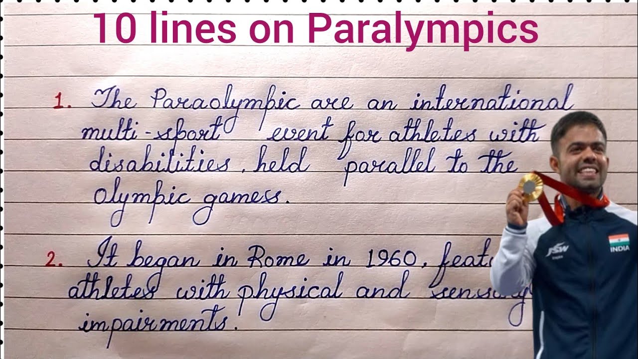 10 lines on Paralympics | Paralympics 10 lines in english | Paralympics 2024