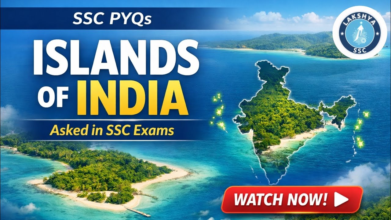 Islands of India | SSC PYQs Explained | Watch Now🏝️|ssc lakshya|
