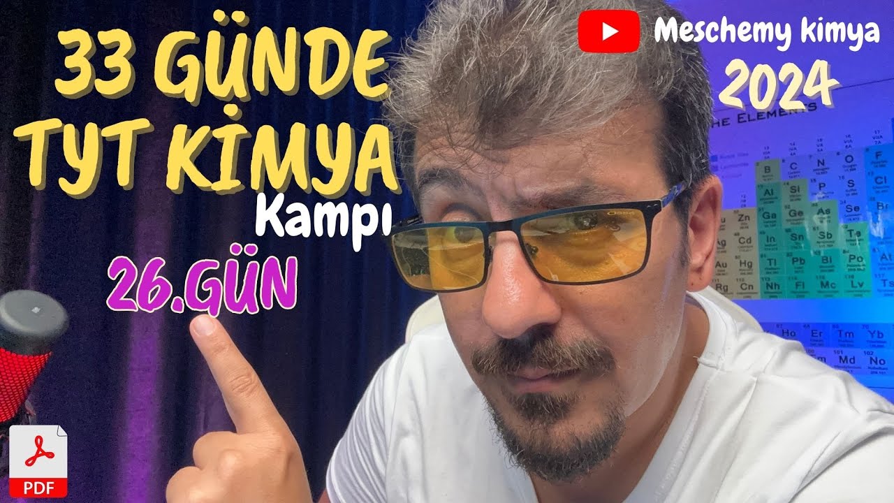 Karışımlar 2 Derişim | 33 Günde TYT Kimya Kampı | Z Takımı | 10. Sınıf | 26.gün