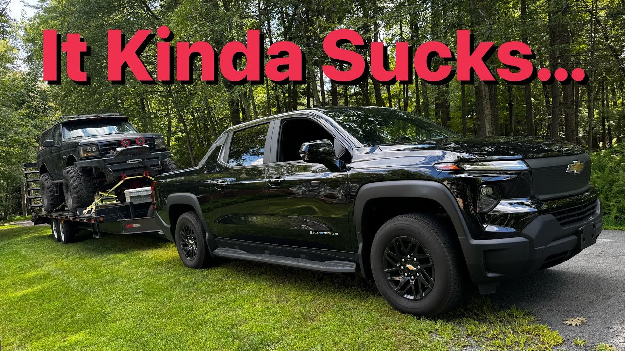 Тест максимальной грузоподъемности буксировки электромобиля Silverado EV — подходит ли вам буксир...