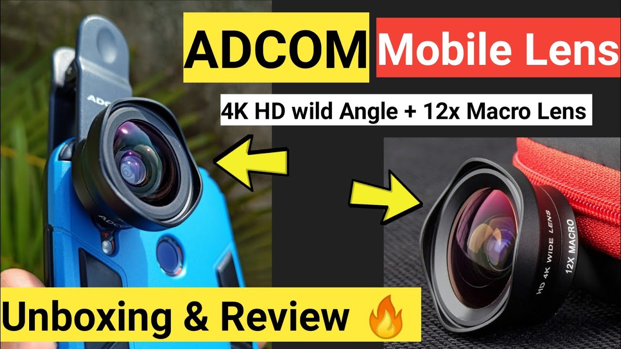 Adcom Travel Mobile Lens For Photography | Unboxing & Review In Hindi 2021