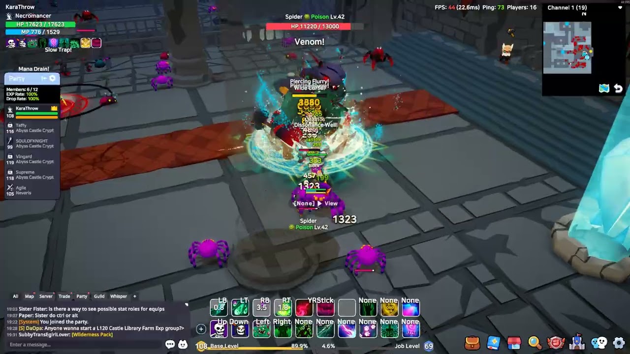 SpiritVale - Heal Tank Necro VS Naga