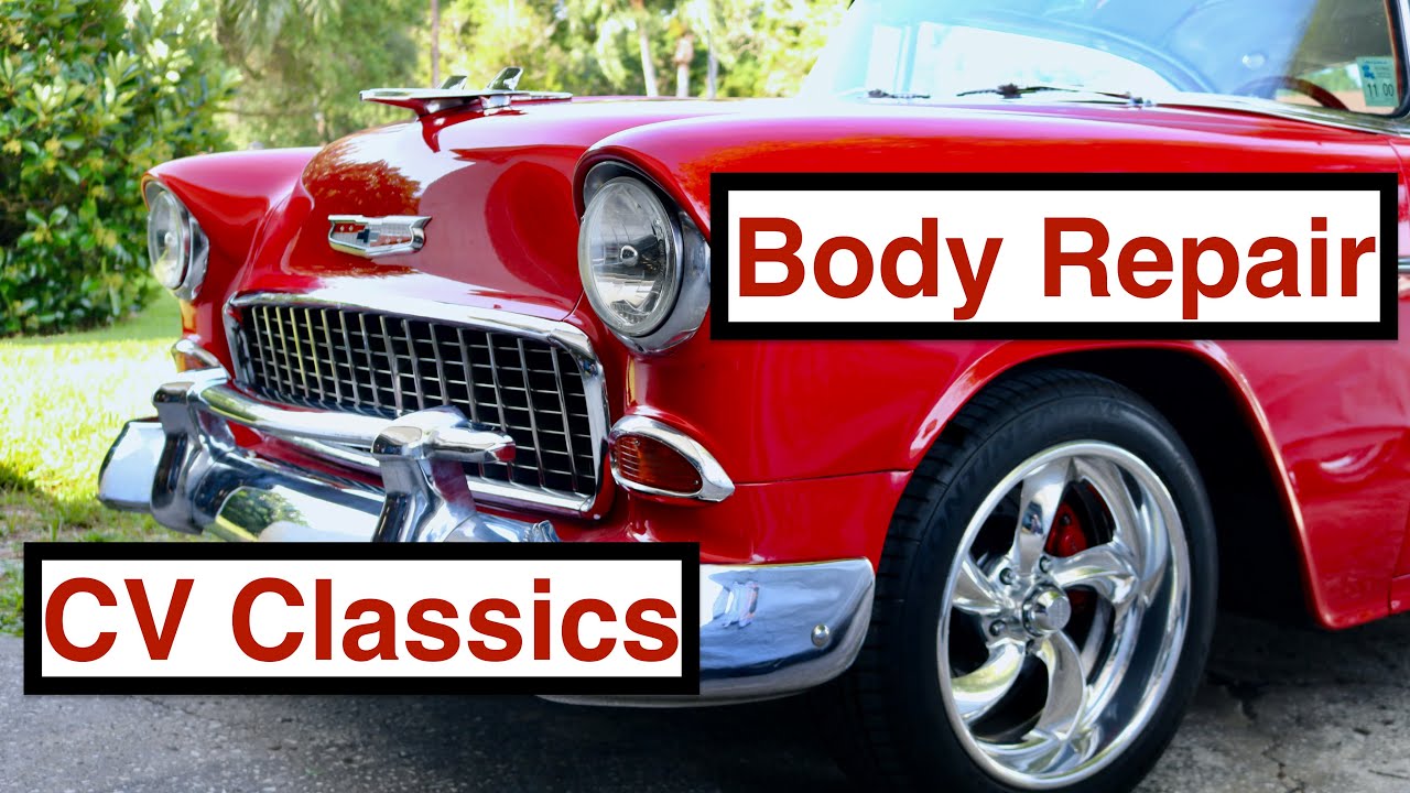 55 Chevy Belair Rust and Dent Repair