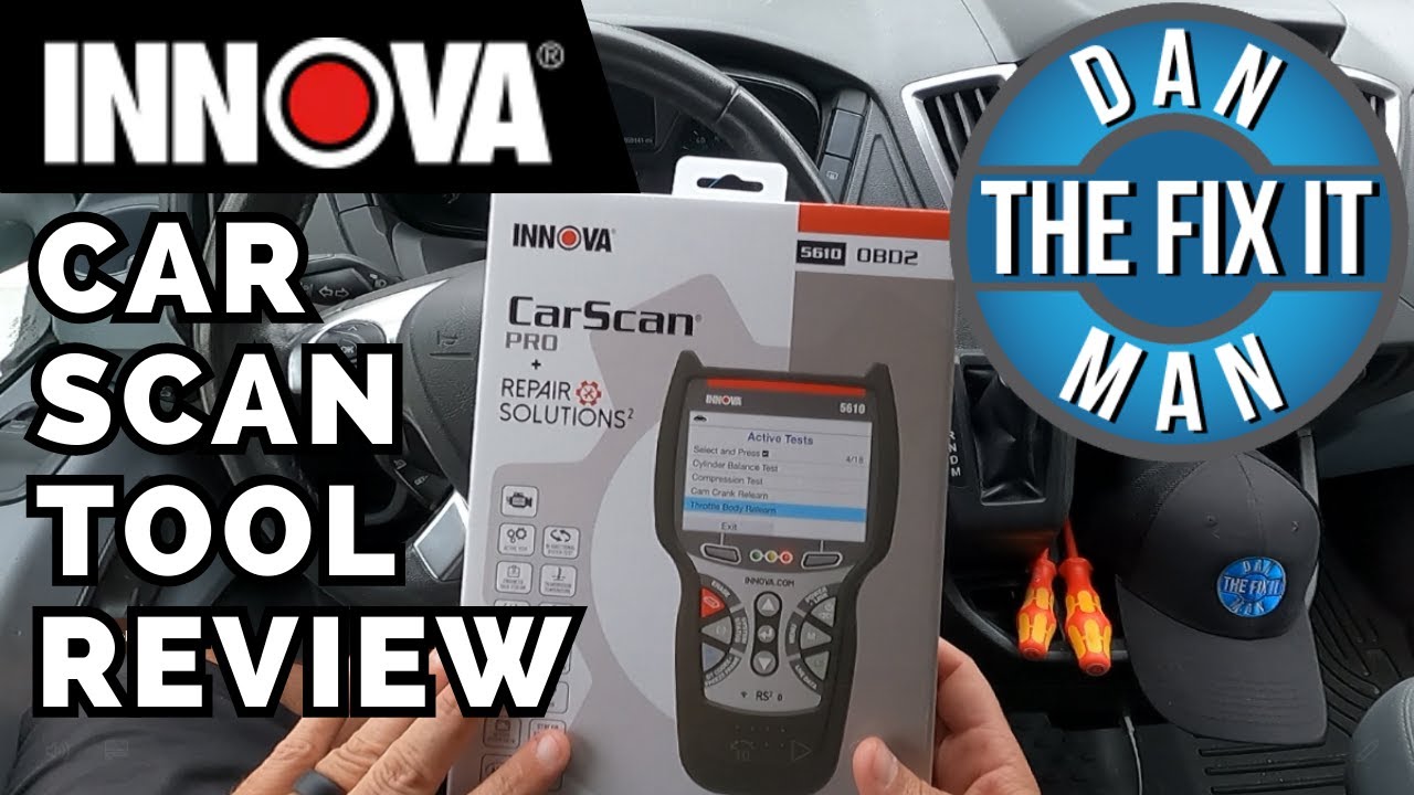 Innova 5610 Car Scan & Review Repair Solutions2 App Product Review Video - Scanner SRS, ABS, ECM,TCM