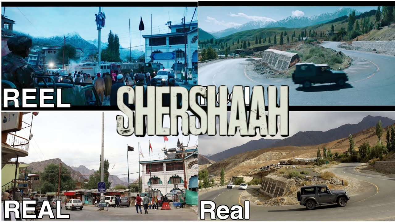 #Shershaah REEL vs REAL Shooting Locations📍#iamladakh